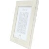 Cornice di legno S49B dipinta di bianco 15x15 cm