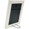 Cornice di legno S49B dipinta di bianco 15x15 cm