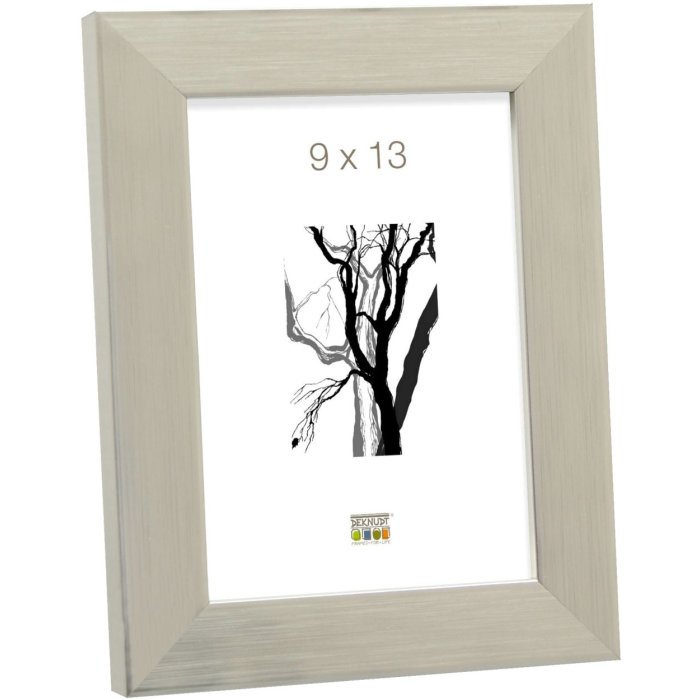 Cornice in plastica S41VD4 argento lucido 9x13 cm