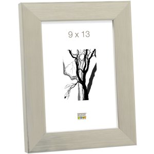 Cornice in plastica S41VD4 argento lucido 9x13 cm