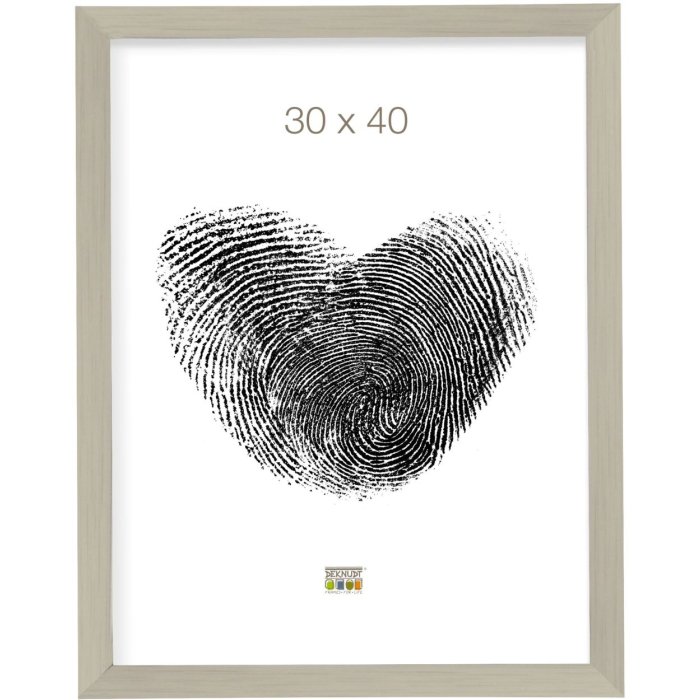 Cornice in plastica S41VD4 argento lucido 20x30 cm