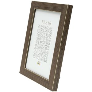 Cornice in plastica S41VF7 grigio-marrone 13x18 cm