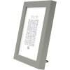 Cornice di legno S40R 10x15 cm grigio-beige