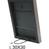 Cornice in legno S40R 10x15 cm grigio scuro