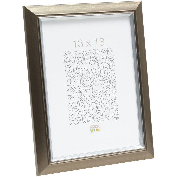 Cornice in plastica S42JD 10x15 cm argento