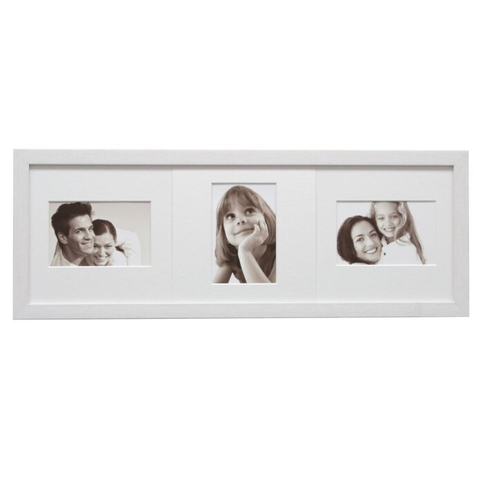 Galleria fotografica S41VM3 struttura bianca 3 foto 15x20 cm