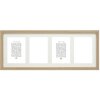 Deknudt Cornice da galleria in legno S66KB4 beige 4 foto 10x15 cm