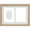 Cornice da galleria in legno S66KB2 beige 2 foto 10x15 cm