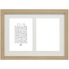 Deknudt Cornice da galleria in legno S66KB2 beige 2 foto 13x18 cm