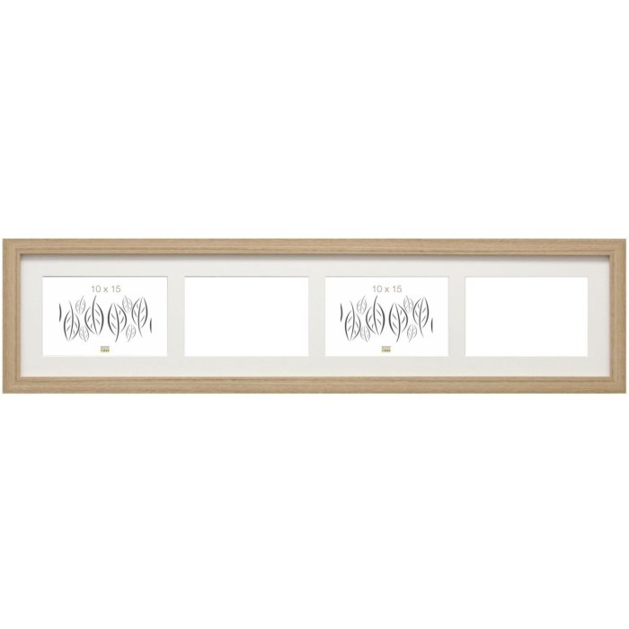 Cornice S66KD4 naturale 4 foto 10x15 cm