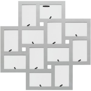 Deknudt S65SK Cornice da galleria in legno 12 foto 10x15 cm argento