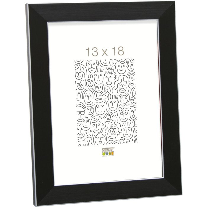 Cornice in plastica S41VK2 nero 18x24 cm