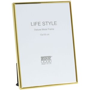 Telaio in metallo s58ms oro 13x18 cm striscia stretta