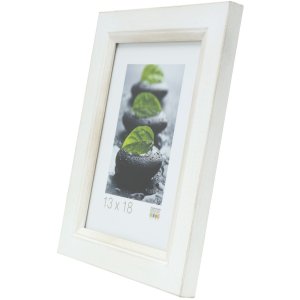 Cornice di legno S42L bianco 18x24 cm