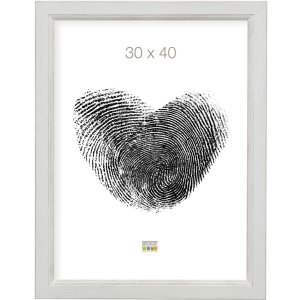 Cornice di legno S42L bianco 18x24 cm