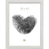 Cornice di legno S42L bianco 18x24 cm