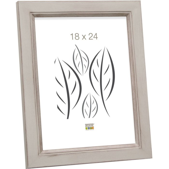 Cornice di legno S42L beige 18x24 cm