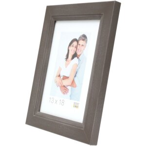 Cornice di legno S42L grigio 13x18 cm