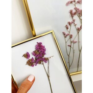 Cornice in metallo S58MS oro 15x20 cm striscia stretta