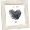 Cornice di legno S42L dipinta di bianco 13x18 cm