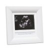 Cornice ecografica bianca 10x10 cm Inglese