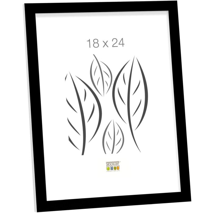 Cornice in legno bianco e nero 15,0 x 20,0 cm S43AL