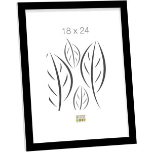 Cornice in legno bianco e nero 15,0 x 20,0 cm S43AL