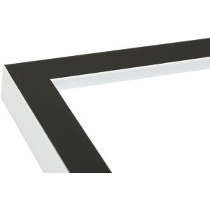 Cornice in legno bianco e nero 15,0 x 20,0 cm S43AL