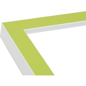 Cornice in legno verde-bianco 10,0 x15,0 cm S43AL