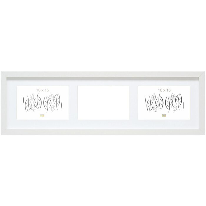 Cornice S66KC6 bianco 3 foto 13x18 cm