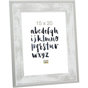 Cornice in legno Deknudt S43RE 15x20 cm bianco - bordo...