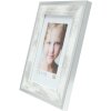 Cornice in legno Deknudt S43RE 20x30 cm bianco - bordo argento