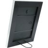 Cornice in legno Deknudt S43RE 15x15 cm nero - bordo argento