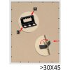 Cornice in legno Deknudt S43RE 15x15 cm nero - bordo argento