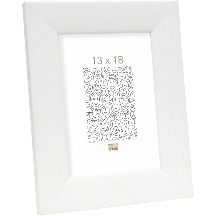 Cornice di legno S53G bianco 15x20 cm