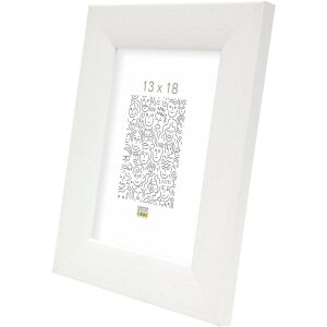 Cornice di legno S53G bianco 15x20 cm