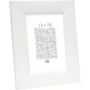 Cornice di legno S53G bianco 18x24 cm