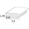 Cornice in legno Deknudt S53G Grigio 30x45 cm