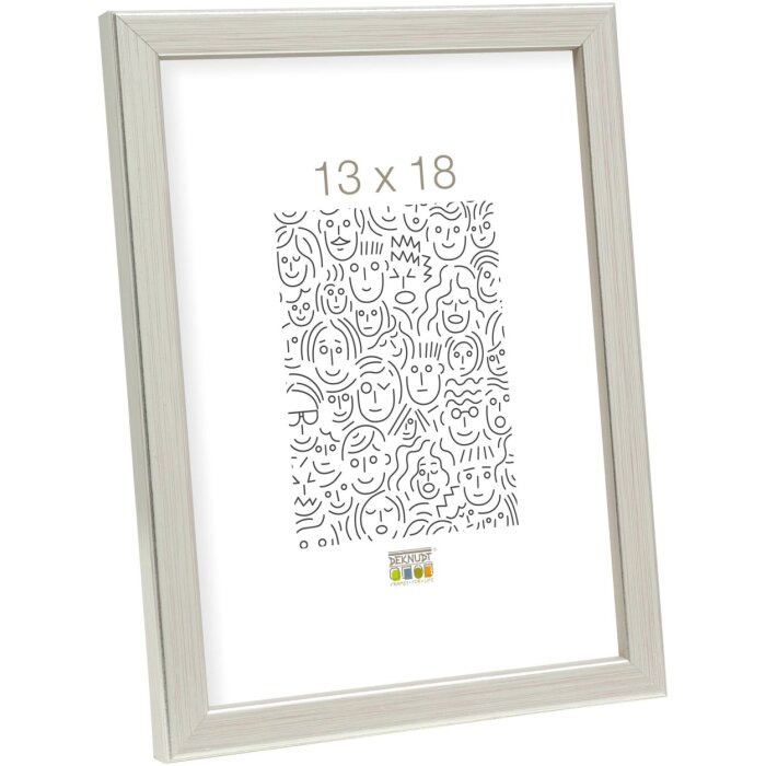 Cornice in legno S41J Deknudt 21x29,7 cm argento