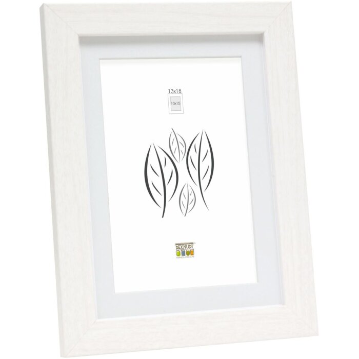 Cornice di legno s66kf1 bianco 30x40 cm