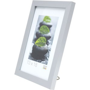 Cornice in legno MDF Deknudt S44C 40x60 cm argento