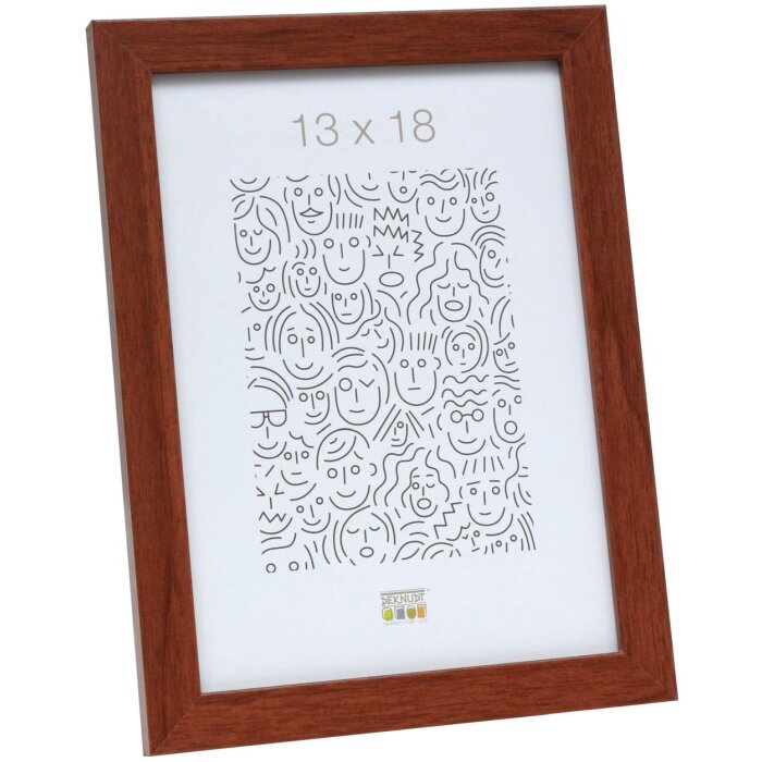 Cornice in legno MDF Deknudt S44C 18x24 cm marrone chiaro