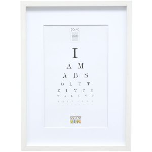 Telaio in legno S40A bianco 40x50 cm - 30x40 cm