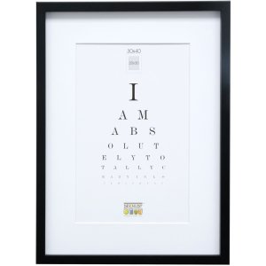 Telaio in legno S40A nero 40x50 cm - 30x40 cm