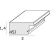 Cornice in legno S45J Basic 13x18 cm marrone scuro