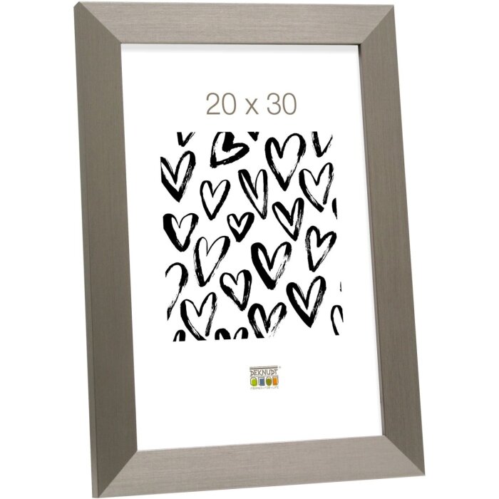 Cornice di plastica Deknudt S42P argento 30x40 cm