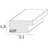 Cornice di plastica Deknudt S42P argento 30x40 cm