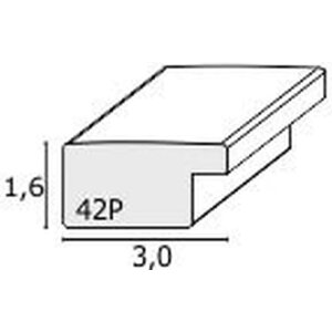 Cornice in plastica Deknudt S42P nero 15x15 cm