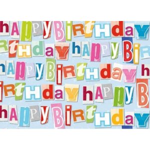 Carta 50x70cm Buon compleanno Long Island