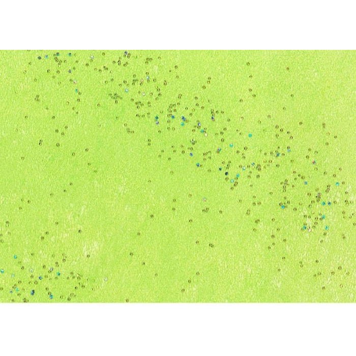 Carta 50x70cm Pile glitterato lime